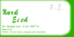 mark eich business card